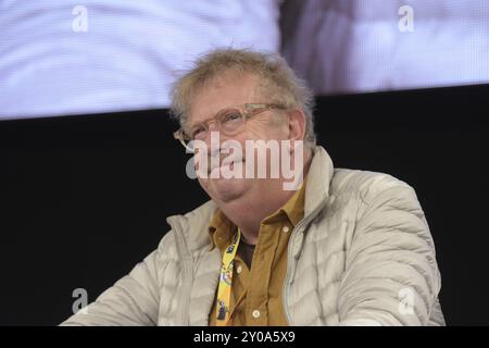 Dortmund, Allemagne, 9 décembre 2017 : L'acteur britannique Mark Williams (* 1959, Arthur Weasley dans les films Harry Potter) au German Comic Con Dortmund. Mor Banque D'Images