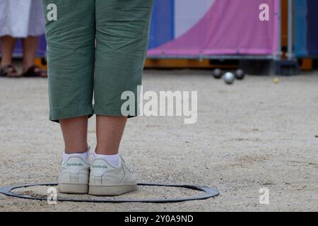 Paris, France. 01 Sep, 2024. Pendant les Jeux paralympiques, il y a beaucoup de choses différentes. La pétanque est un sport très important en France. Crédit : Marco Ciccolella/Alamy Live News crédit : Marco Ciccolella/Alamy Live News Banque D'Images