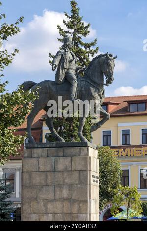 TARGU MURES, TRANSYLVANIE/ROUMANIE, 17 SEPTEMBRE : la statue d'Avram Iancu à Targu Mures Transylvanie Roumanie le 17 septembre 2018 Banque D'Images