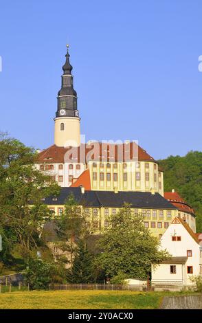 Château Weesenstein à Mueglitztal, près de Pirna.castle Weesenstein à Mueglitztal, près de Pirna Banque D'Images