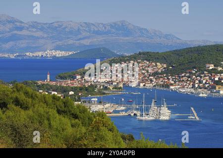 Trogir en Dalmatien, Trogir en Dalmatie, Croatie, Europe Banque D'Images