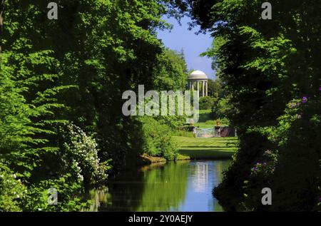 Woerlitzer Park Venustempel, terrain anglais du temple Woerlitz de Vénus 09 Banque D'Images