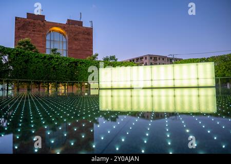 Salle du Mémorial national de la paix pour les victimes de la bombe atomique, fermez le Musée du Mémorial de la paix de Nagasaki, Nagasaki, Japon Banque D'Images