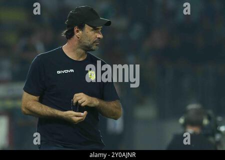 Frosinone, Italie, 01 septembre ,2024 Guido Pagliuca de SS Juve Stabia look pendant le BKT de Football entre Frosinone Calcio vs SS Juve Stabia Calcio :Agostino Gemito/ Alamy Live News Banque D'Images