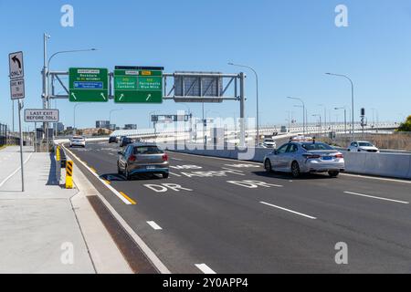 Sydney, Australie, 1er septembre 2024, jour d'ouverture officiel du projet routier Sydney Gateway à l'aéroport de Sydney. Crédit : Robert Wallace / Wallace Media Network / Alamy Live News Banque D'Images