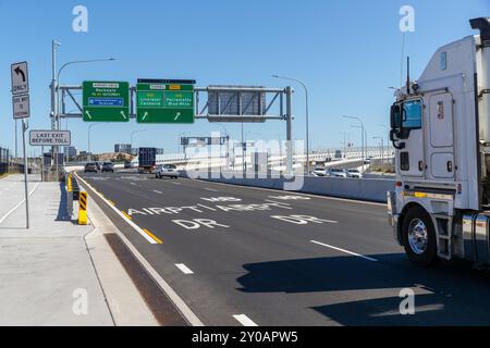 Sydney, Australie, 1er septembre 2024, jour d'ouverture officiel du projet routier Sydney Gateway à l'aéroport de Sydney. Crédit : Robert Wallace / Wallace Media Network / Alamy Live News Banque D'Images