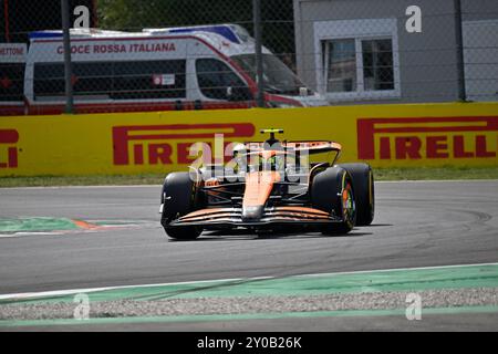 Autodromo Nazionale Monza, Monza, Italie. 1er septembre 2024. Grand Prix d'Italie de formule 1 2024 ; Race Day ; Lando Norris McClaren crédit : action plus Sports/Alamy Live News Banque D'Images