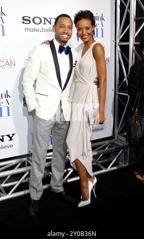 Terence J et Selita Ebanks lors de la première de "Think Like a Man" à Los angles qui s'est tenue au ArcLight Cinemas à Hollywood, États-Unis, le 9 février 2012. Banque D'Images