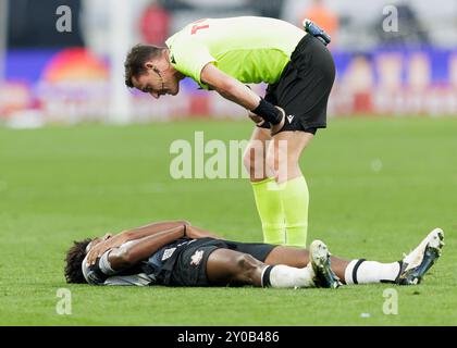 Sao Paulo, Brésil. 01 septembre 2024. Football Football - Championnat brésilien – Corinthians x Flamengo - stade Neo Quimica Arena. Arbitre Ramon Abatti Abel, en action crédit : Vilmar Bannach/Alamy Live News Banque D'Images