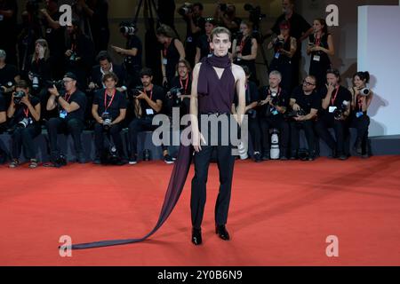 Venise Lido, Italie. 01 Sep, 2024. Domenico Cuomo assiste au tapis rouge de l'événement Filming Italy Venice Award au 81e Festival du film de Venise au Lido de Venise. Crédit : SOPA images Limited/Alamy Live News Banque D'Images