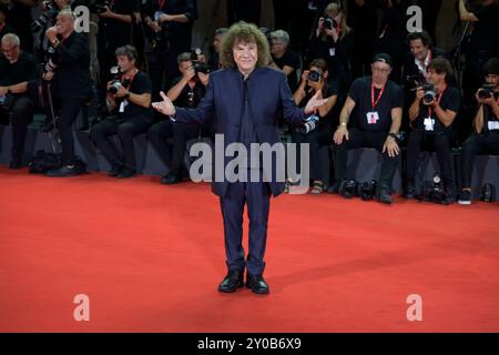 Venise Lido, Italie. 01 Sep, 2024. Riccardo Cocciante assiste au tapis rouge de l'événement Filming Italy Venice Award au 81e Festival du film de Venise au Lido de Venise. Crédit : SOPA images Limited/Alamy Live News Banque D'Images