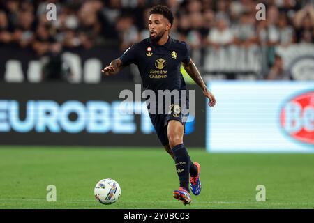 Turin, Italie. 1er septembre 2024. Douglas Luiz de la Juventus lors du match de Serie A au stade Allianz, Turin. Le crédit photo devrait se lire : Jonathan Moscrop/Sportimage crédit : Sportimage Ltd/Alamy Live News Banque D'Images