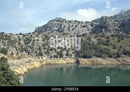 Réservoir d'eau potable Gorg Blau sur l'île baléares majorque Banque D'Images