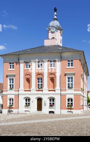 La mairie de Templin, Uckermark Banque D'Images
