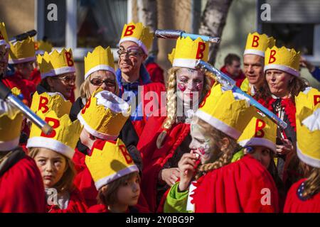 COLOGNE, ALLEMAGNE, 04 mars : participants au défilé du Carnaval le 04 mars 2014 à Cologne, Allemagne, Europe Banque D'Images