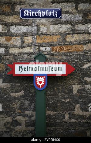 Panneaux de signalisation à Rinteln an der Weser (basse-Saxe) Banque D'Images