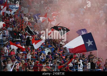 Frisco, États-Unis. 31 août 2024. Le FC Dallas soutient son équipe lors du match en MLS entre le FC Dallas et les Colorado Rapids au Toyota Stadium. Score final FC Dallas 2- 3 Colorado Rapids. Le 31 août 2024 à Frisco, Texas. (Photo de Javier Vicencio/Eyepix Group) crédit : Eyepix Group/Alamy Live News Banque D'Images