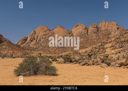 Région de Spitzkoppe en Namibie Banque D'Images