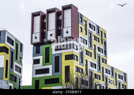 SOUTHEND ON SEA, ESSEX, Royaume-Uni, 24 NOVEMBRE : le nouveau logement étudiant de l'Université d'Essex à Southend on Sea Essex le 24 novembre 2013 Banque D'Images
