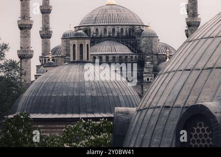 Architecture de la Mosquée bleue Sultanahmet, Istanbul, Turquie, Asie Banque D'Images