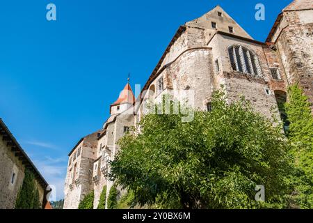 Hrad Pernstejn, République tchèque -20 août 2024 : Château dans la région du Morav Sud Banque D'Images