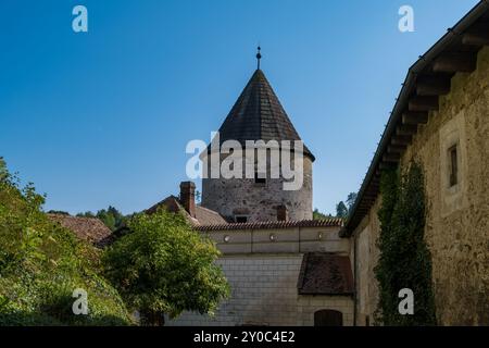 Hrad Pernstejn, République tchèque -20 août 2024 : Château dans la région du Morav Sud Banque D'Images