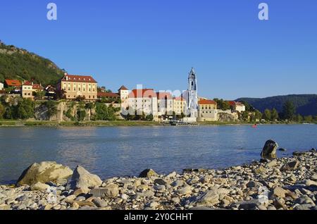 Duernstein in der Wachau, Duernstein et eiver Danube, Wachau en Autriche Banque D'Images