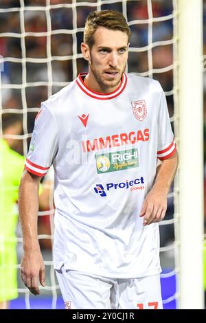 Lorenzo Libutti (Reggiana) pendant AC Pise vs AC Reggiana, match de football italien Serie B à Pise, Italie, août 31 2024 Banque D'Images