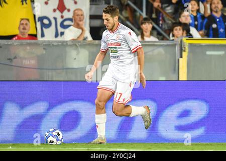 Lorenzo Libutti (Reggiana) pendant AC Pise vs AC Reggiana, match de football italien Serie B à Pise, Italie, août 31 2024 Banque D'Images