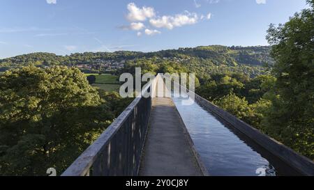 Pont-canal de Pontcysyllte, reliant Trevor et Froncysyllte, Wrexham, Wales, UK Banque D'Images