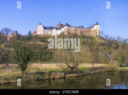 Château de Leisnig Mildenstein en Saxe, château de Leisnig Mildenstein en Saxe, Allemagne, Europe Banque D'Images