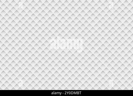 illustration réaliste 3d. Motif de serviette gaufré blanc texturé. Illustration de Vecteur