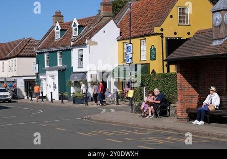 Le centre-ville de Holt, North Norfolk, Angleterre Banque D'Images