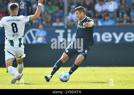 Bochum, Deutschland. 31 août 2024. Fussball ; Spieltag 02 ; 1. Bundesliga ; saison 2024/2025, VfL Bochum gegen Borussia Mönchengladbach am 31.08.2024 in Bochum. UBz : 08 Anthony Losilla, VfL Bochum. Crédit : dpa/Alamy Live News Banque D'Images