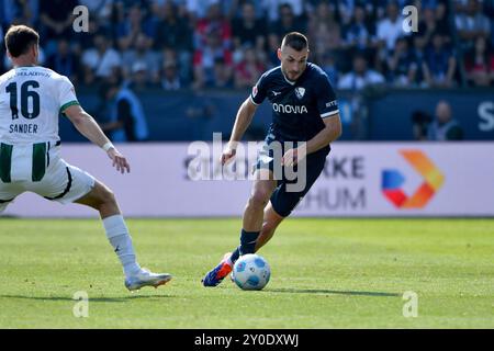 Bochum, Deutschland. 31 août 2024. Fussball ; Spieltag 02 ; 1. Bundesliga ; saison 2024/2025, VfL Bochum gegen Borussia Mönchengladbach am 31.08.2024 in Bochum. UBz : 19 Matus Bero, VfL Bochum. Crédit : dpa/Alamy Live News Banque D'Images