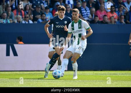 Bochum, Deutschland. 31 août 2024. Fussball ; Spieltag 02 ; 1. Bundesliga ; saison 2024/2025, VfL Bochum gegen Borussia Mönchengladbach am 31.08.2024 in Bochum. UBz : 08 Julian Weigl, Borussia Moenchengladbach. Crédit : dpa/Alamy Live News Banque D'Images