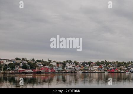 Le front de mer coloré à Lunenburg en Nouvelle-Écosse Banque D'Images