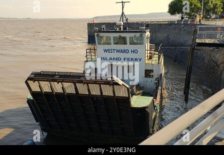 Westward Ho Island ferry, Weston super mare, Angleterre Banque D'Images