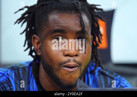 Milan, Italie. 30 août 2024. Ademola Lookman d'Atalanta lors du match de football Serie A entre Inter et Atalanta au stade San Siro de Milan, Italie du Nord - vendredi 30 août 2024. Sport - Soccer . (Photo de Spada/Lapresse) crédit : LaPresse/Alamy Live News Banque D'Images