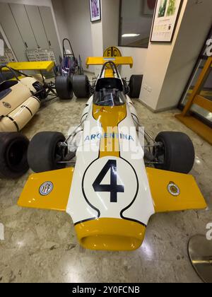 Une voiture de formule 2 Brabham BT36 de 1971 au Musée de l'automobile Argentine, Buenos Aires en Argentine. Banque D'Images