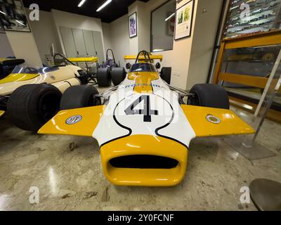 Une voiture de formule 2 Brabham BT36 de 1971 au Musée de l'automobile Argentine, Buenos Aires en Argentine. Banque D'Images