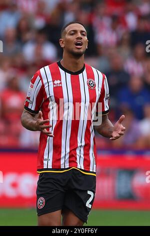 Sheffield, Royaume-Uni. 01 Sep, 2024. Vinicius Souza de Sheffield United lors du Sheffield United FC vs Watford FC Sky Bet EFL Championship match à Bramall Lane, Sheffield, Angleterre, Royaume-Uni le 1er septembre 2024 Credit : Every second Media/Alamy Live News Banque D'Images