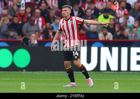 Sheffield, Royaume-Uni. 01 Sep, 2024. Harrison Burrows de Sheffield United lors du Sheffield United FC vs Watford FC SKY Bet EFL Championship match à Bramall Lane, Sheffield, Angleterre, Royaume-Uni le 1er septembre 2024 Credit : Every second Media/Alamy Live News Banque D'Images