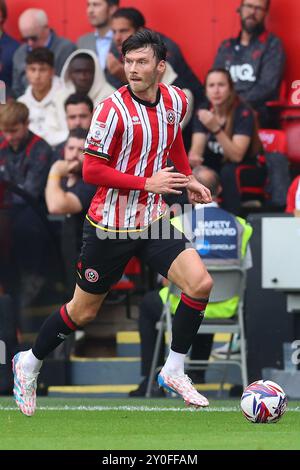 Sheffield, Royaume-Uni. 01 Sep, 2024. Kieffer Moore de Sheffield United lors du Sheffield United FC vs Watford FC SKY Bet EFL Championship match à Bramall Lane, Sheffield, Angleterre, Royaume-Uni le 1er septembre 2024 Credit : Every second Media/Alamy Live News Banque D'Images