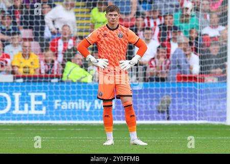 Sheffield, Royaume-Uni. 01 Sep, 2024. Michael Cooper de Sheffield United lors du Sheffield United FC v Watford FC SKY Bet EFL Championship match à Bramall Lane, Sheffield, Angleterre, Royaume-Uni le 1er septembre 2024 Credit : Every second Media/Alamy Live News Banque D'Images