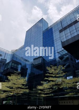 Shenzhen, Chine : aspect architectural de Qianhai Shenzhen Hong Kong Fund Town Banque D'Images