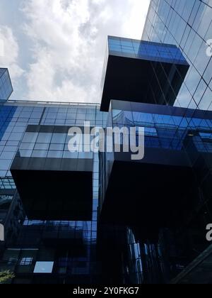 Shenzhen, Chine : aspect architectural de Qianhai Shenzhen Hong Kong Fund Town Banque D'Images