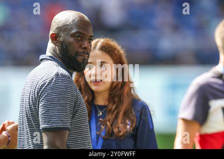 Gelsenkirchen, Deutschland. 01 Sep, 2024. 01.09.2024, Fussball, saison 2024/2025, 2. Bundesliga, 4. Spieltag, FC Schalke 04 - 1. FC Köln, Hans Sarpei Foto : Tim Rehbein/RHR-FOTO/dpa/Alamy Live News Banque D'Images