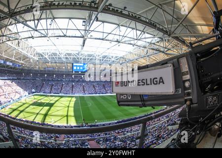 Gelsenkirchen, Deutschland. 01 Sep, 2024. 01.09.2024, Fussball, saison 2024/2025, 2. Bundesliga, 4. Spieltag, FC Schalke 04 - 1. FC Köln, Ausverkaufte Veltins Arena. Foto : Tim Rehbein/RHR-FOTO/dpa/Alamy Live News Banque D'Images