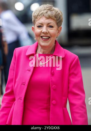 Londres, Royaume-Uni. 2 septembre 2024. Tina Wendy Stowell, baronne Stowell de Beeston, chef de la Chambre des lords juillet 2014-juillet 2016, arrive. Des journalistes et des politiciens arrivent pour le lancement de la campagne conservatrice de Kemi BadenochÕs. Kemi Badenoch lance sa campagne conservatrice. Crédit : Karl Black/Alamy Live News Banque D'Images